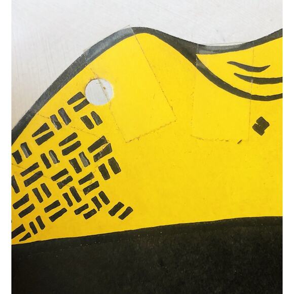 Vintage Halloween H E Luhrs Scarecrow Pumpkin Jack O’Lantern Cardboard Decor USA - Picture 4 of 12